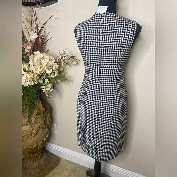 Talbots Petites Houndstooth Sleeveless Dress Size 2P - Picture 4 of 9